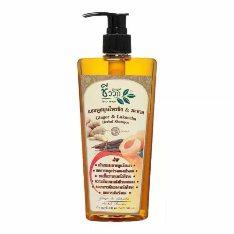 GINGER & LAKOOCHA HERBAL SHAMPOO