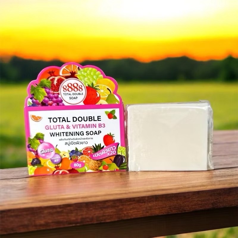 8888 TOTAL DOUBLE WHITENING SOAP VIT-C , E