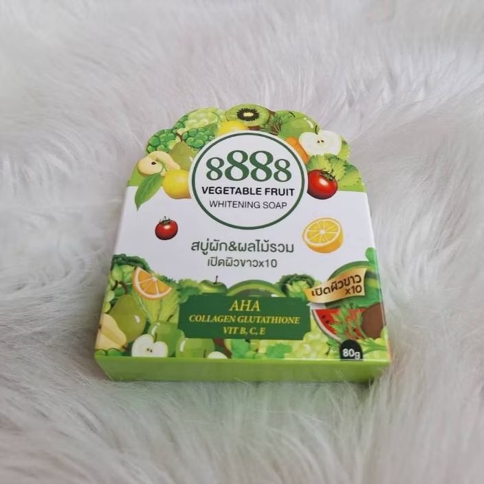 8888 TOTAL VEGETABLE FRUIT WHITENING SOAP AHA